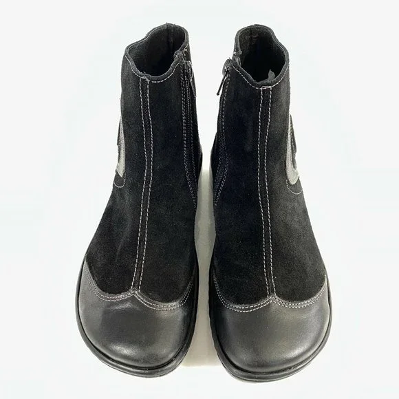 NAOT Comfort Ankle Boot Oyster Black Suede Leather - Picture 4 of 11